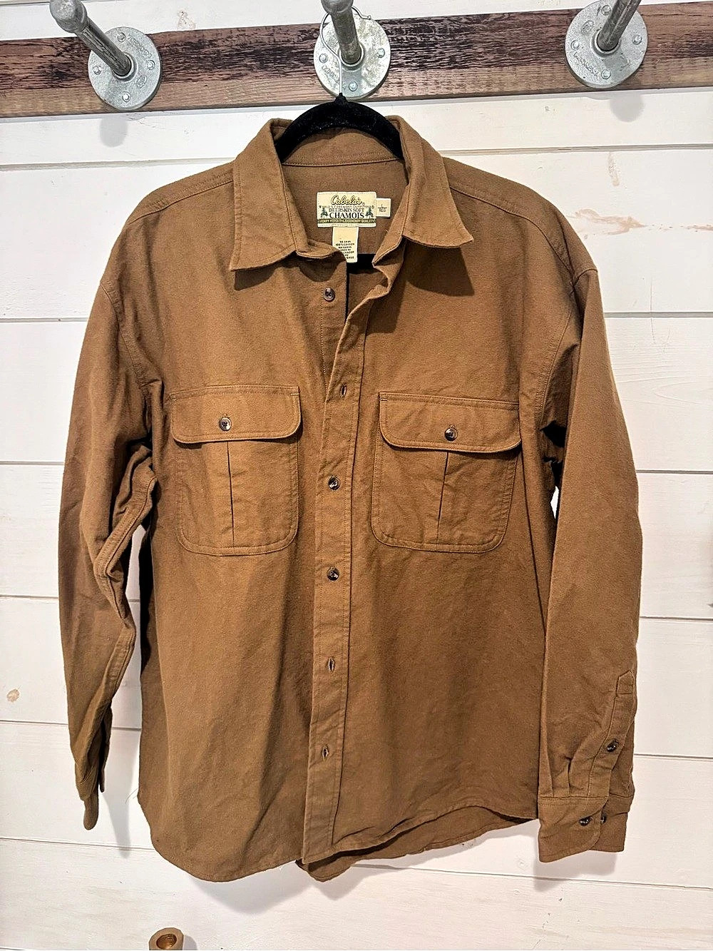 Cabela's Deerskin Soft Chamois Shirt Brown
